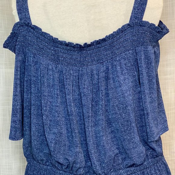 Cold shoulder denim look dress | Robe look denim à épaules dénudées - Picture 5 of 9